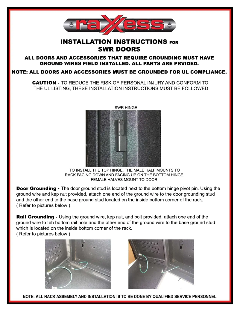 Page 1 de la notice Manuel utilisateur Chief SWRD-18PLX