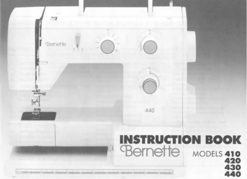 Page n°1 - Manuel utilisateur Bernina Bernette 440