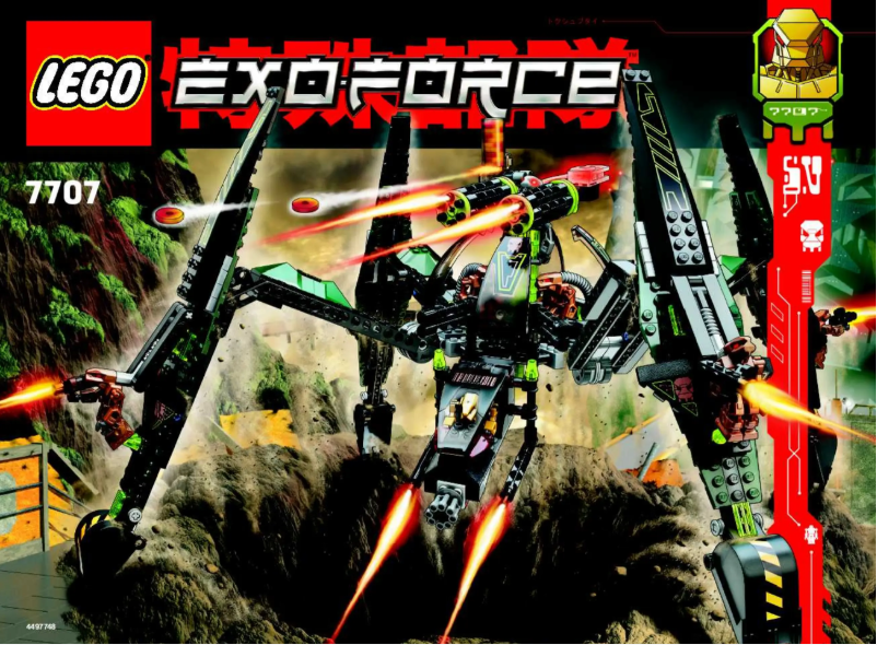 Page 1 de la notice Manuel utilisateur Lego Exo-Force 7707