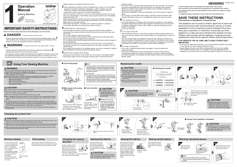 Page n°1 - Manuel utilisateur Brother KD144