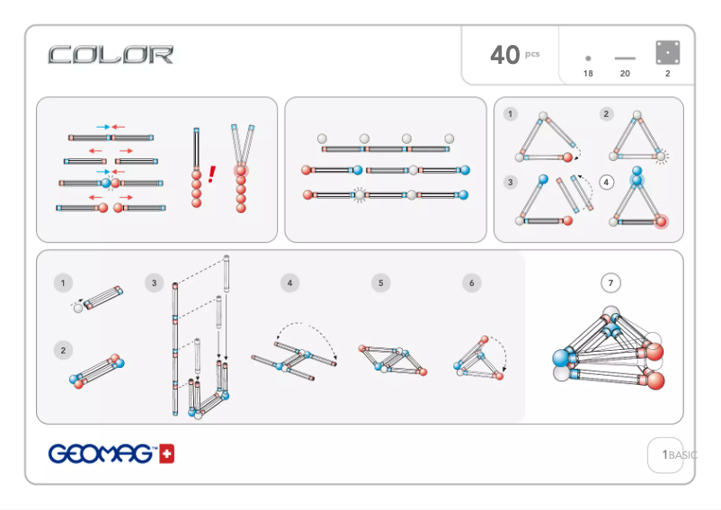 Page n°1 - Manuel utilisateur Geomag Color 40