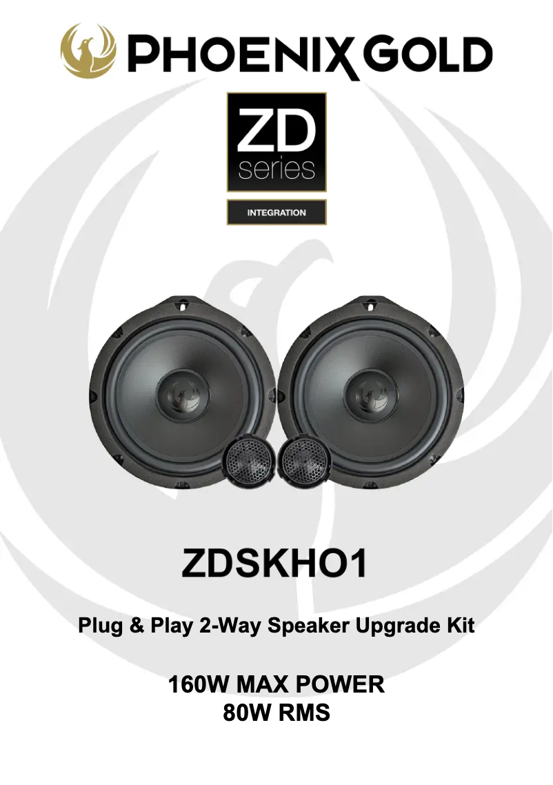 Page n°1 - Manuel utilisateur Phoenix Gold ZDSKHO1