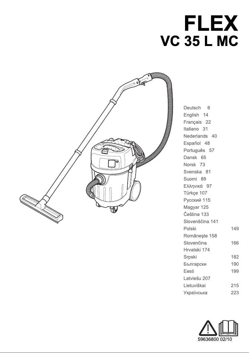 Image de la première page du manuel de l'appareil VC 35 L MC Flex