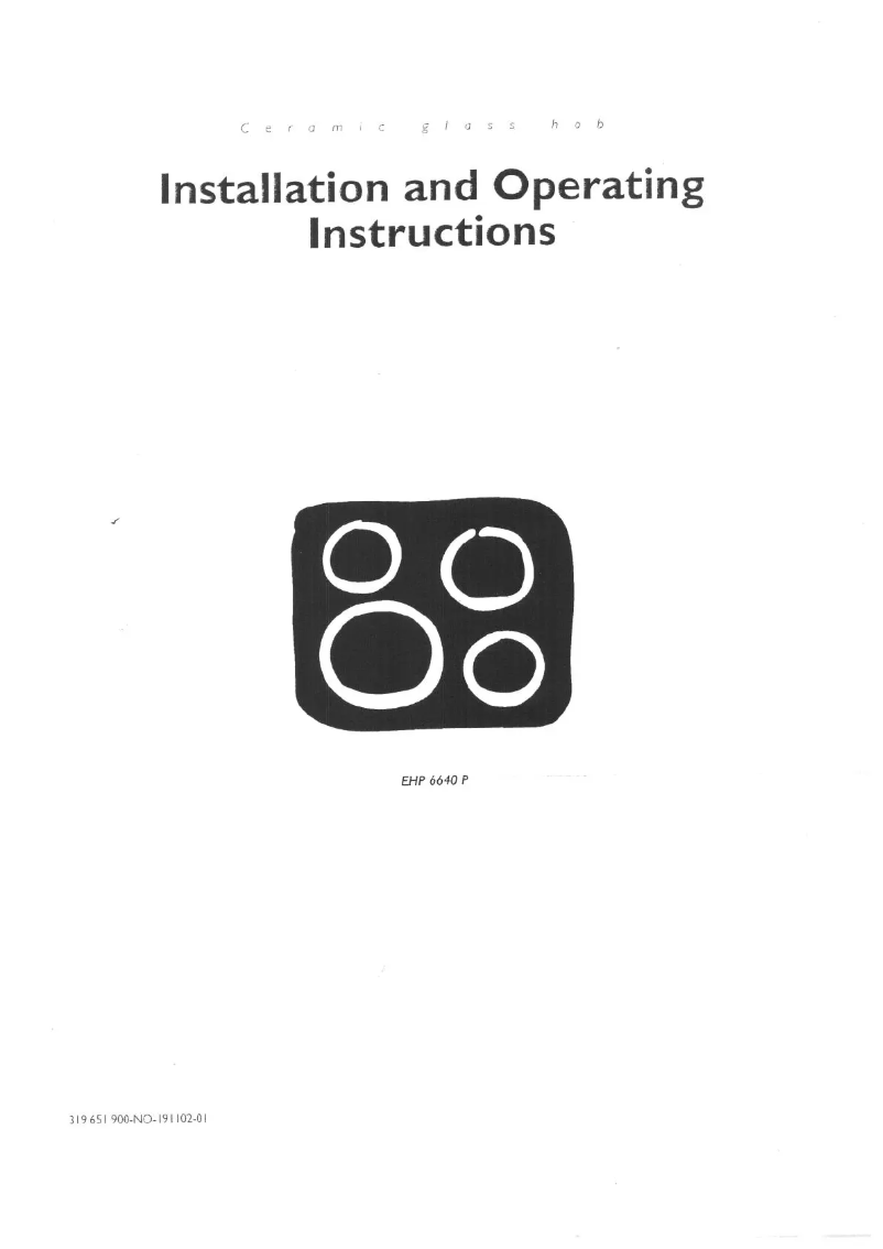 Page 1 de la notice Manuel utilisateur Electrolux EHP 6640 P