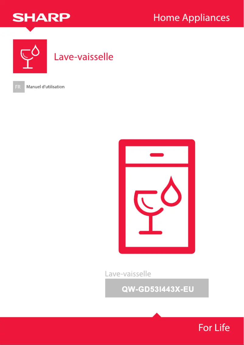 Page 1 de la notice Manuel utilisateur Sharp QW-GD53I443X-EU
