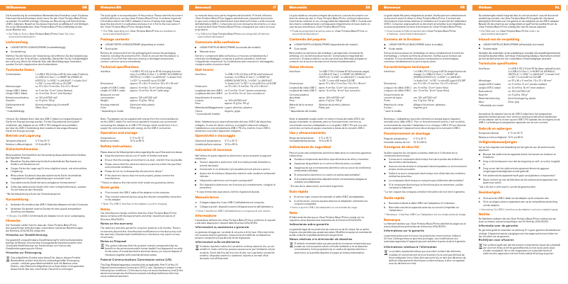 Page n°1 - Manuel utilisateur TrekStor i.Gear Portplus Prime