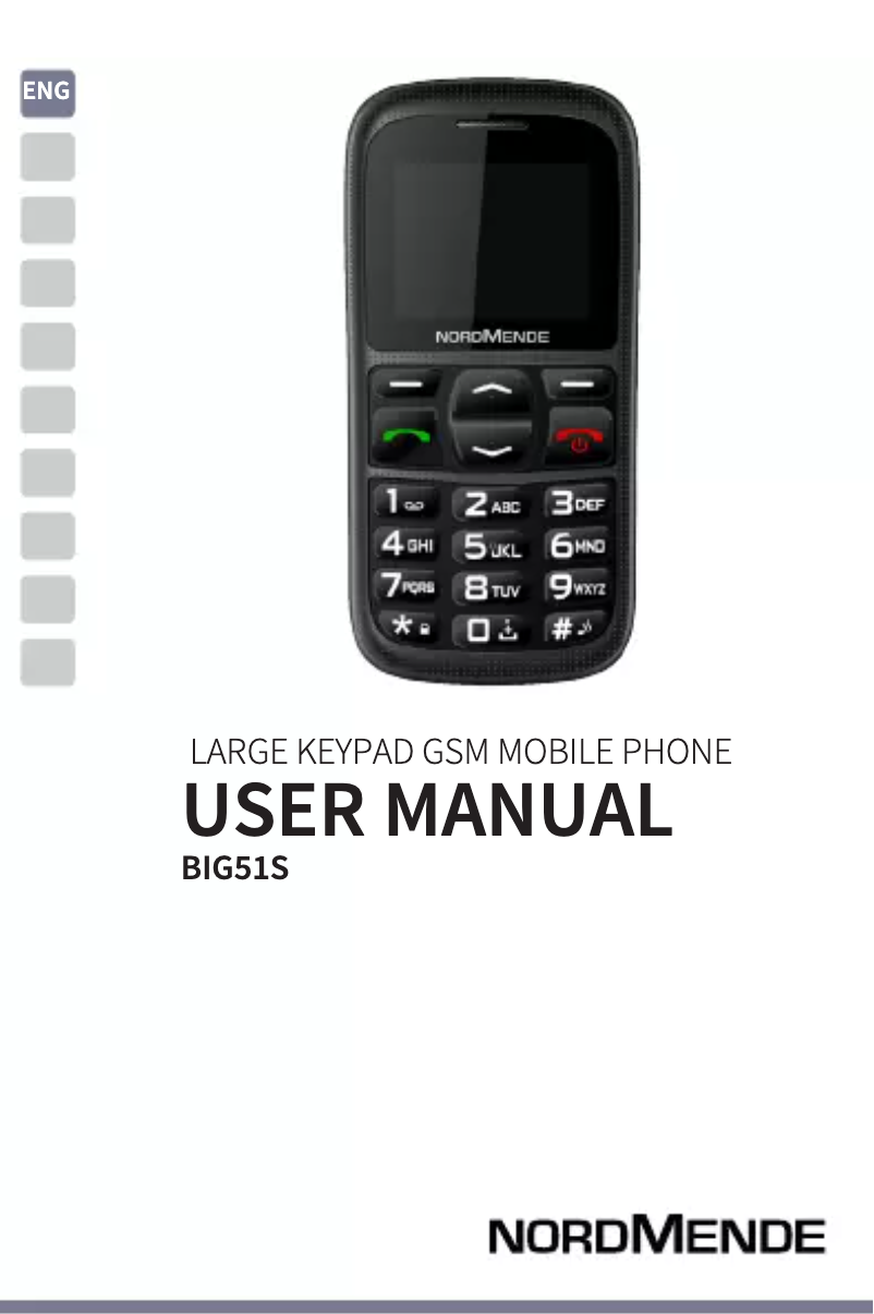 Page n°1 - Manuel utilisateur Nordmende BIG51S