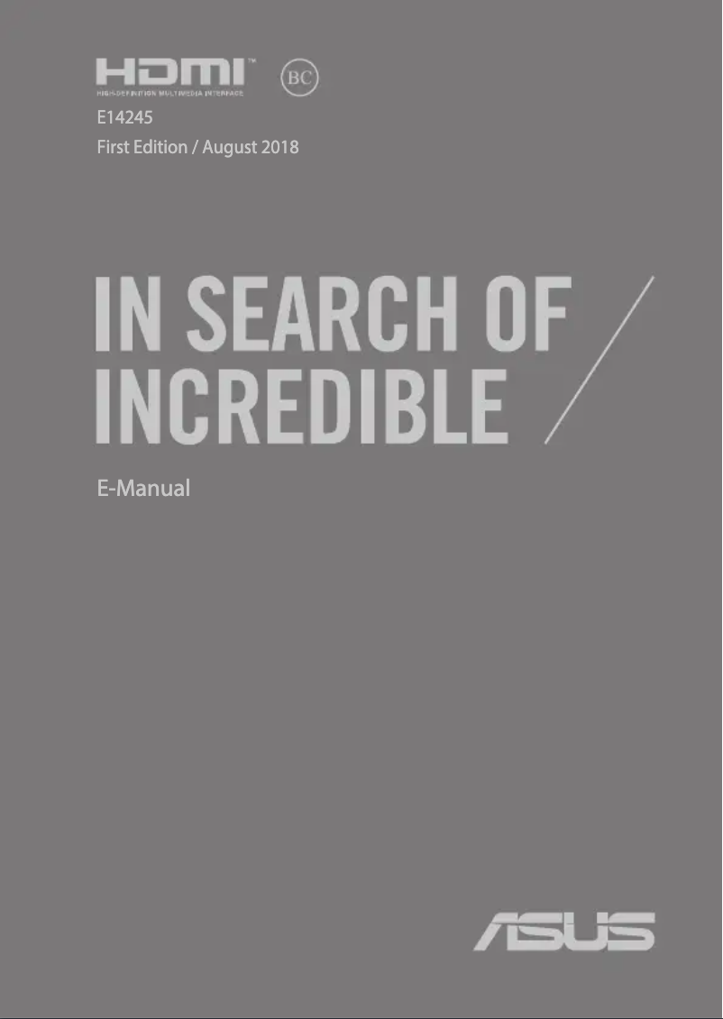 Image de la première page du manuel de l'appareil ZenBook UX533FN-A8016T