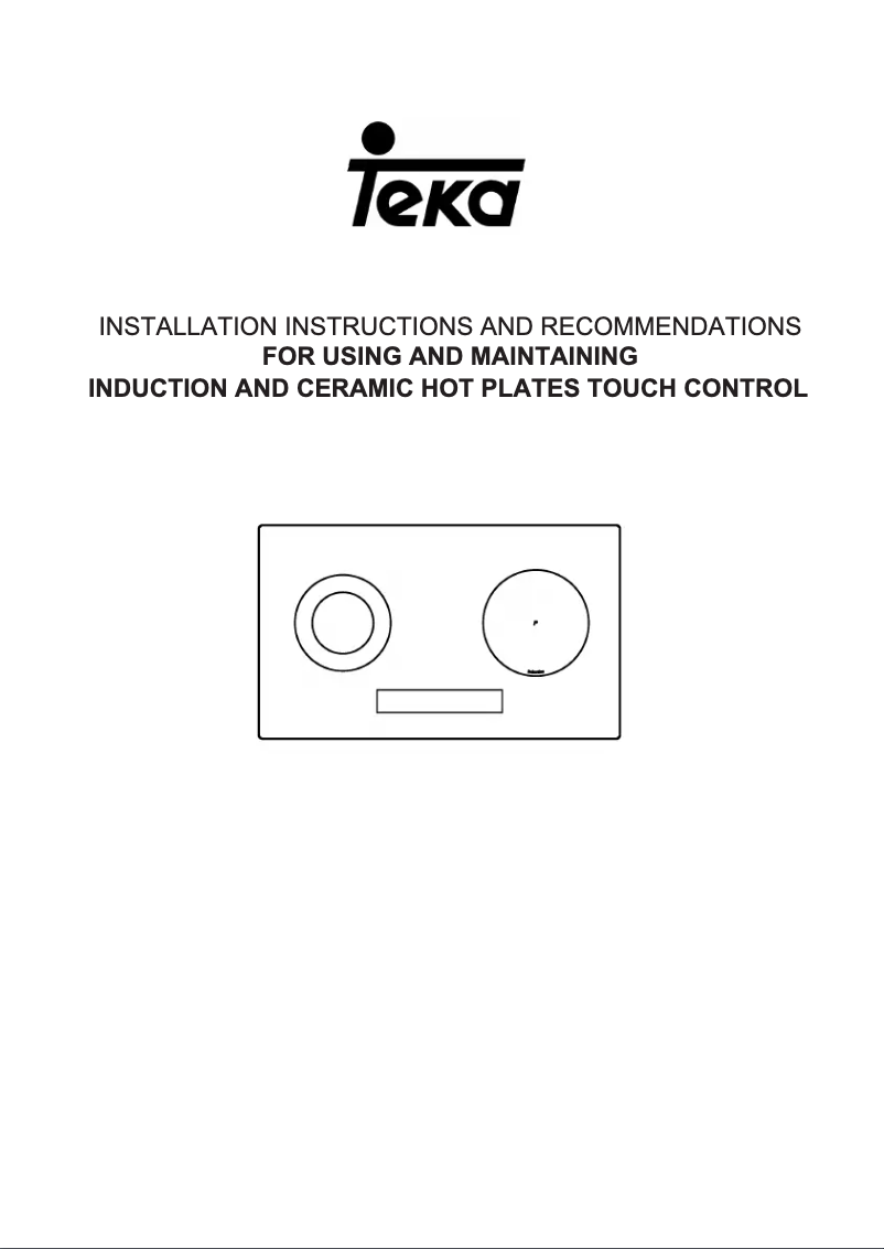 Page 1 of the manual User Manual Teka IR 721