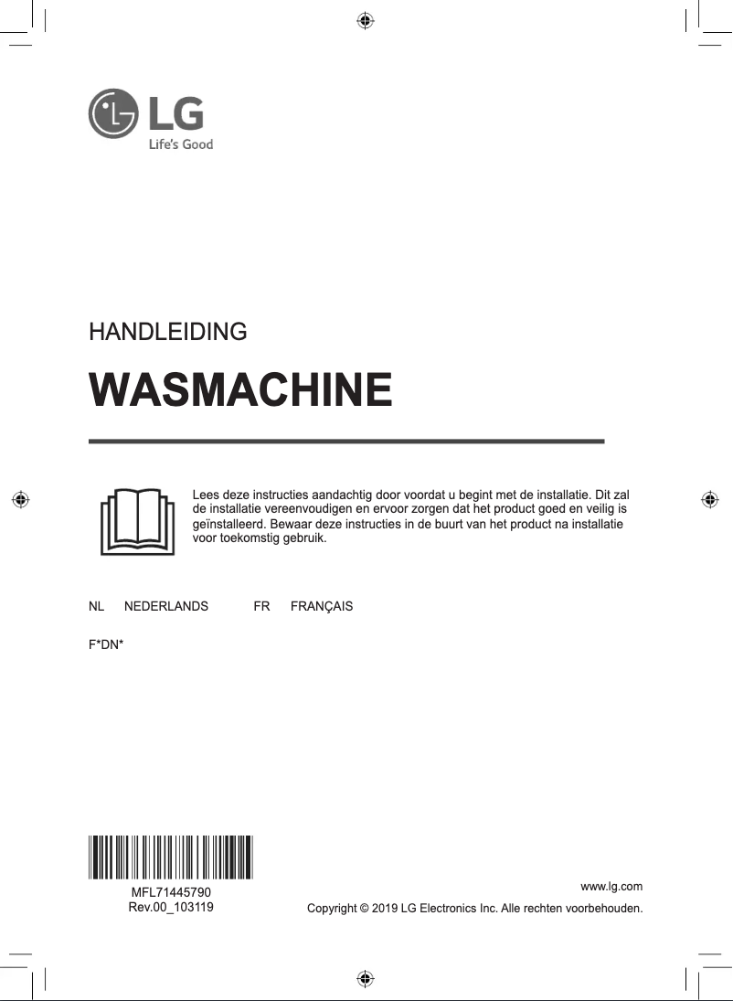 Page 1 de la notice Manuel utilisateur LG TurboWash F4DV910H2