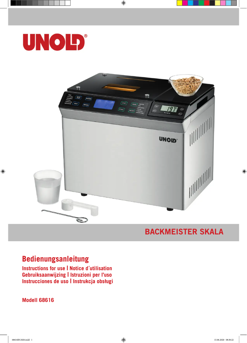 Page n°1 - Manuel utilisateur Unold 68616