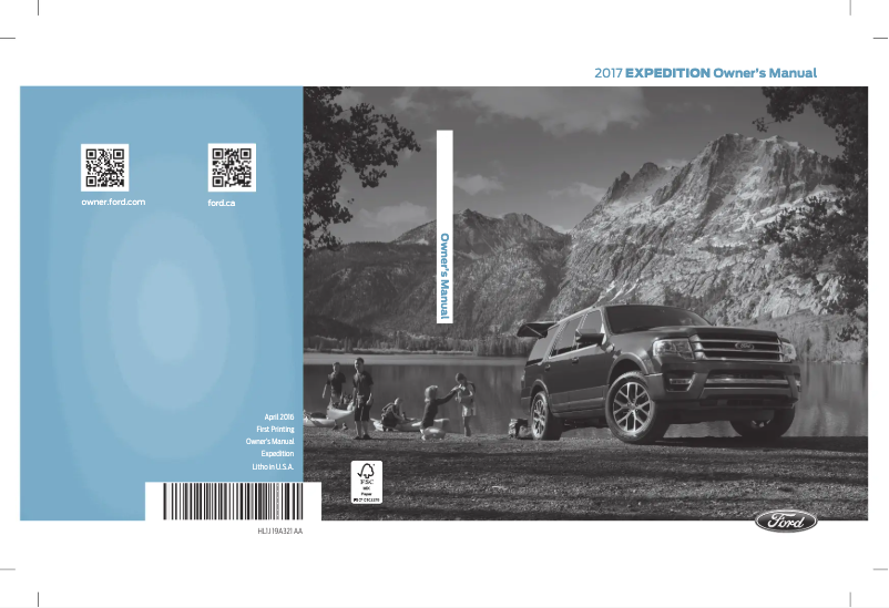 Page n°1 - Manuel utilisateur Ford Expedition EL (2017)