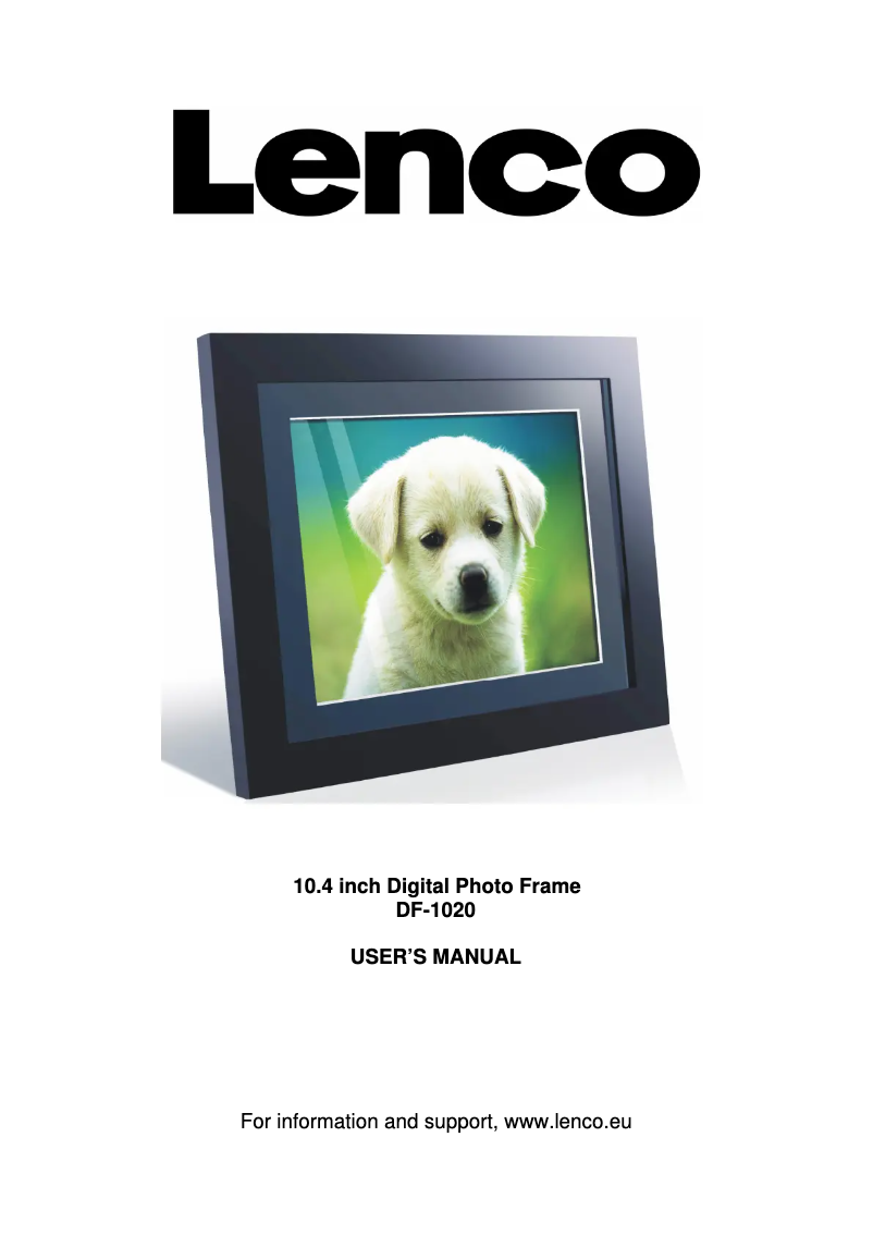 Page 1 de la notice Manuel utilisateur Lenco DF-1020