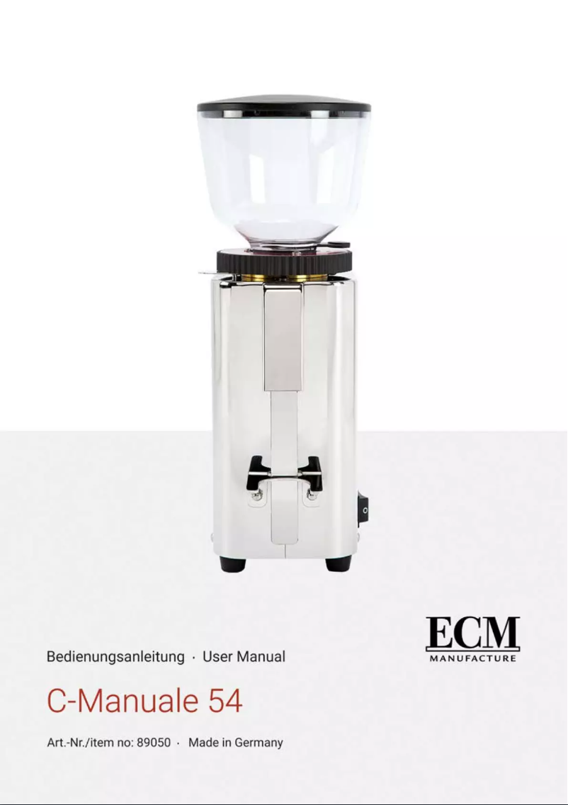 Page 1 de la notice Manuel utilisateur ECM C-Manuale 54