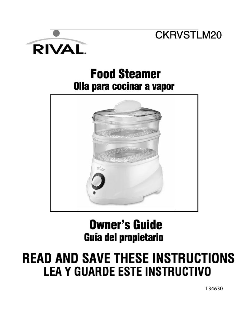 Page 1 de la notice Manuel utilisateur Rival CKRVSTLM20