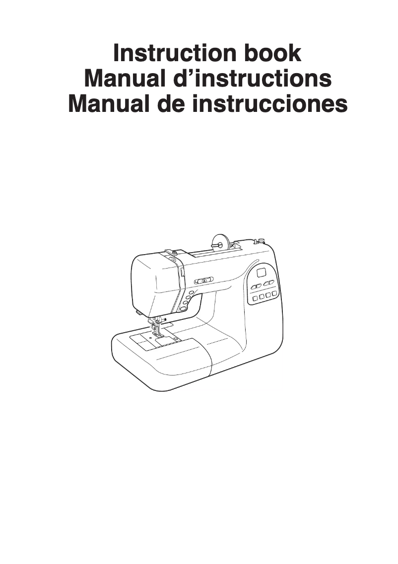 Page 1 de la notice Manuel utilisateur Janome Magnolia 7360