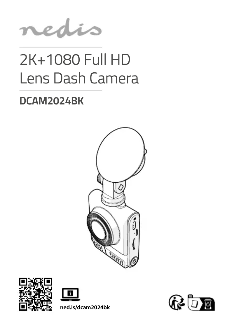 Page 1 de la notice Manuel utilisateur Nedis DCAM2024BK