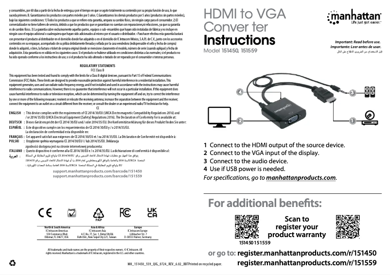 Image de la première page du manuel de l'appareil 151450