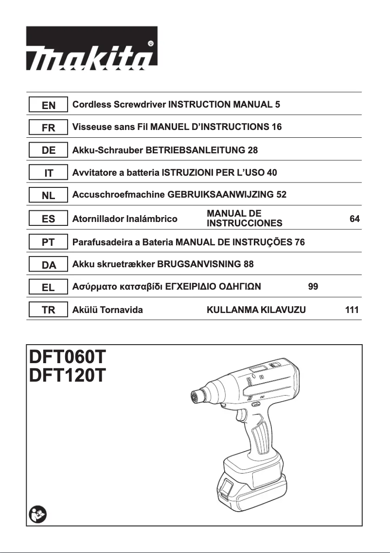 Page 1 de la notice Manuel utilisateur Makita DFS451Z