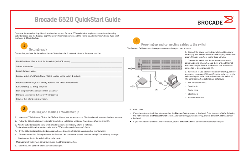 Page 1 de la notice Manuel utilisateur Dell Brocade 6520