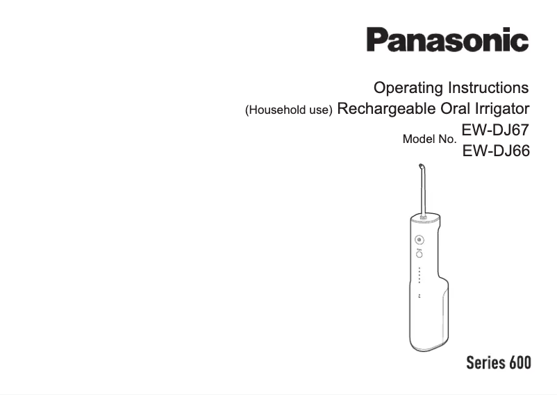 Page 1 de la notice Manuel utilisateur Panasonic EW-DJ67