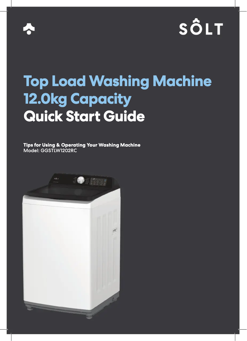 Página 1 del manual Guía de inicio rápido Sôlt GGSTLW1202RC