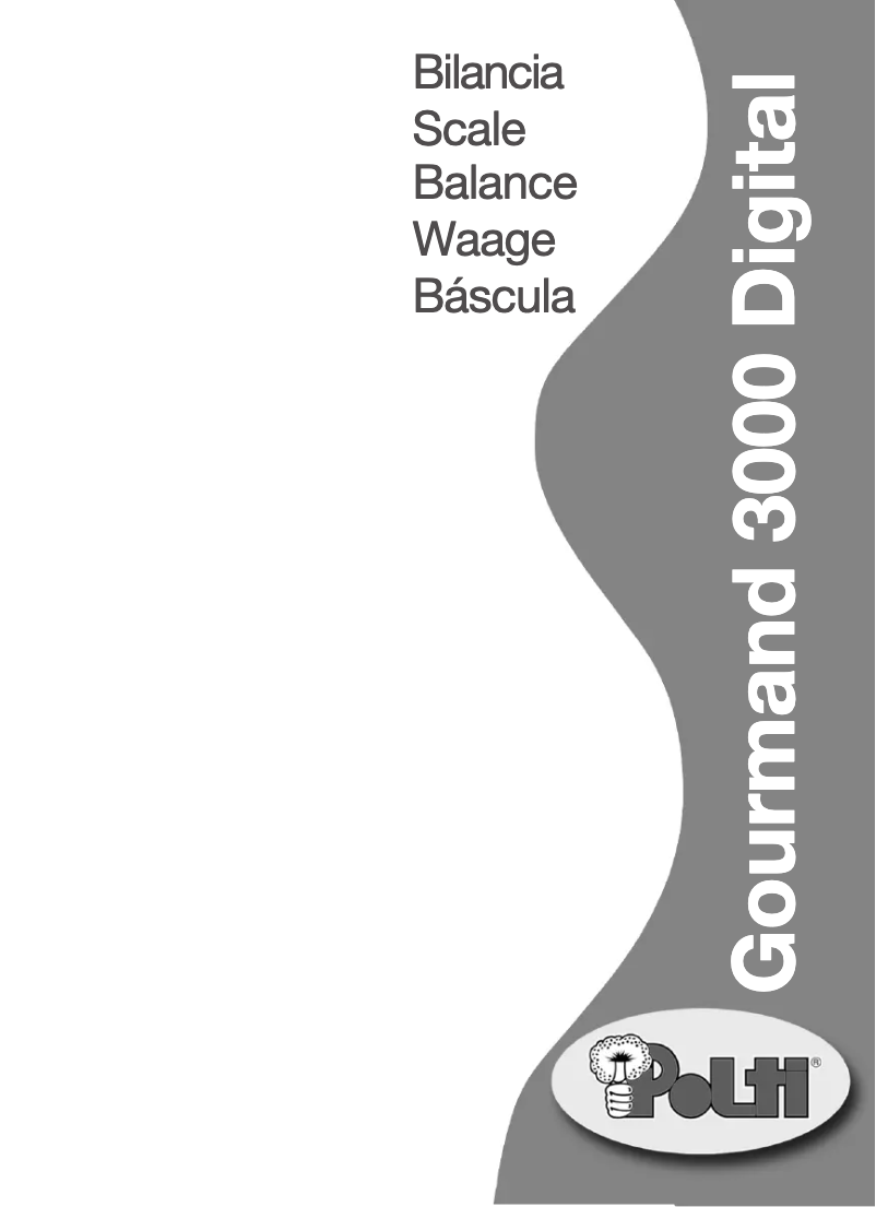Page 1 de la notice Manuel utilisateur Polti Gourmand 3000 digital