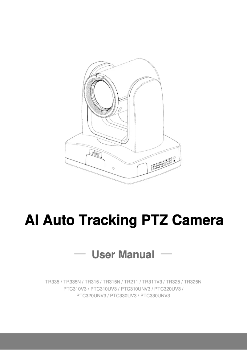 Page 1 de la notice Manuel utilisateur AVer TR335N