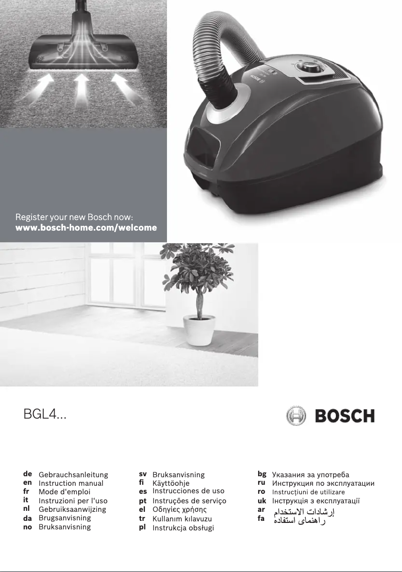Página 1 del manual Manual de usuario Bosch BGL42530