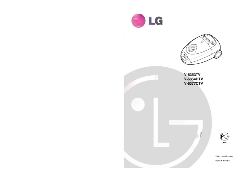Page n°1 - Manuel utilisateur LG V-6354HTV