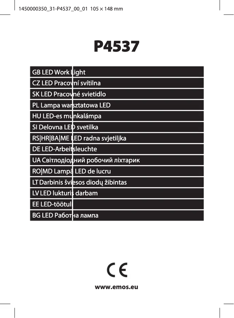 Page 1 de la notice Manuel utilisateur Emos P4537