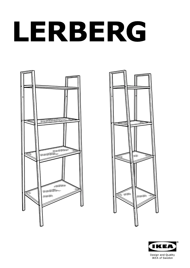 Página 1 del manual Manual de usuario Ikea LERBERG 701.147.53