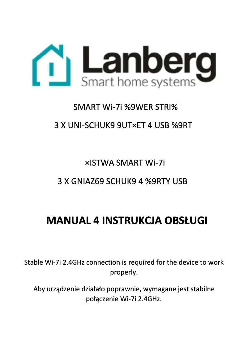 Page n°1 - Manuel utilisateur Lanberg SM01-WPS34