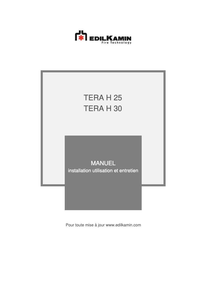 Imagen de la primera página del manual del dispositivo TERA H 30