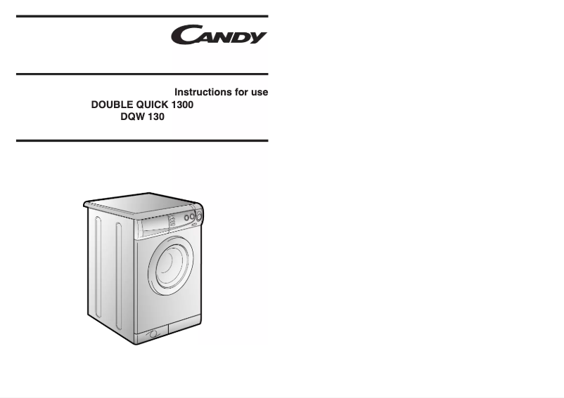 Image de la première page du manuel de l'appareil LB WD DQ 130 METAL UK