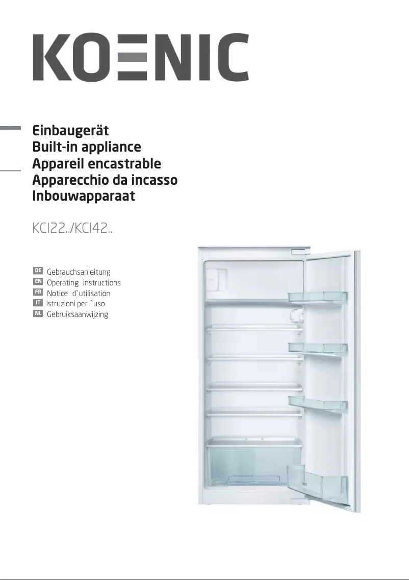 Page n°1 - Manuel utilisateur Koenic KCI 42535