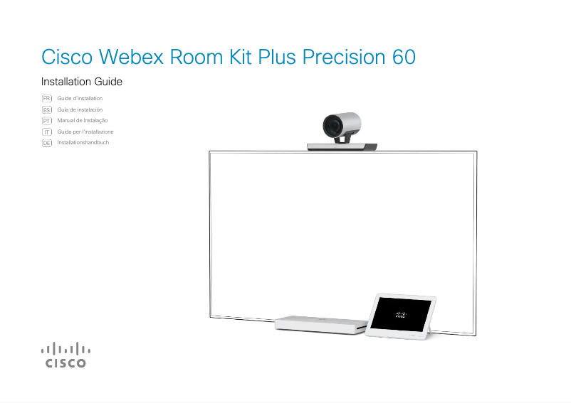Página 1 del manual Manual de usuario Cisco Webex Room Kit Plus Precision 60