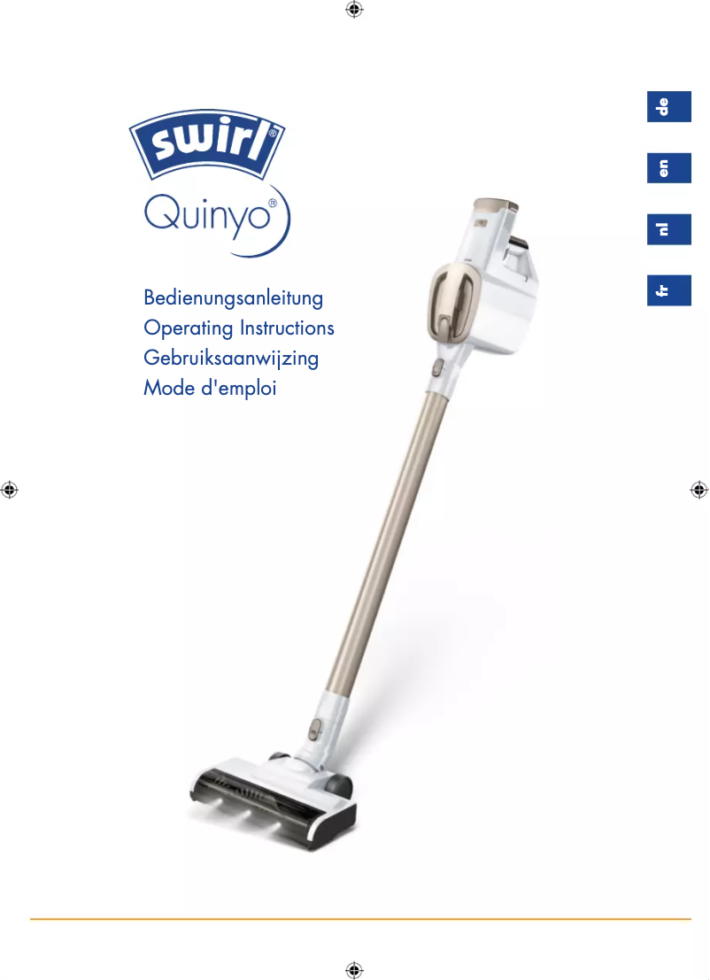 Page 1 de la notice Manuel utilisateur Swirl Quinyo Essential