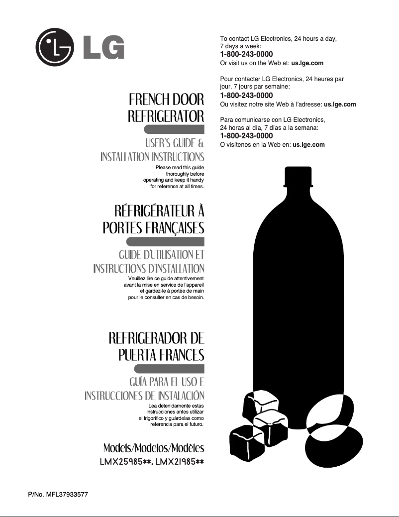 Image de la première page du manuel de l'appareil LMX25985SB