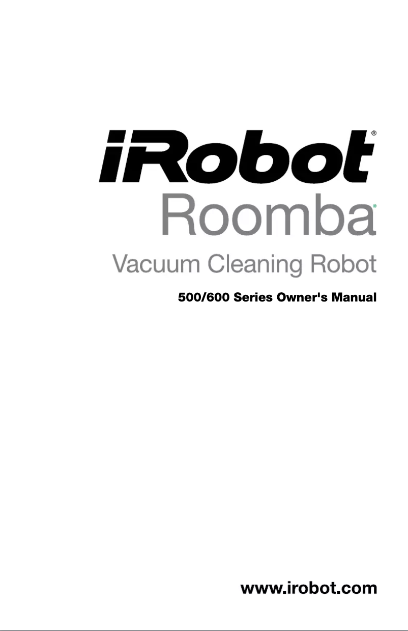 Image de la première page du manuel de l'appareil Roomba 605