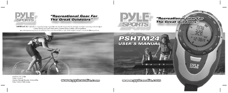 Page 1 de la notice Manuel utilisateur Pyle PSHTM24