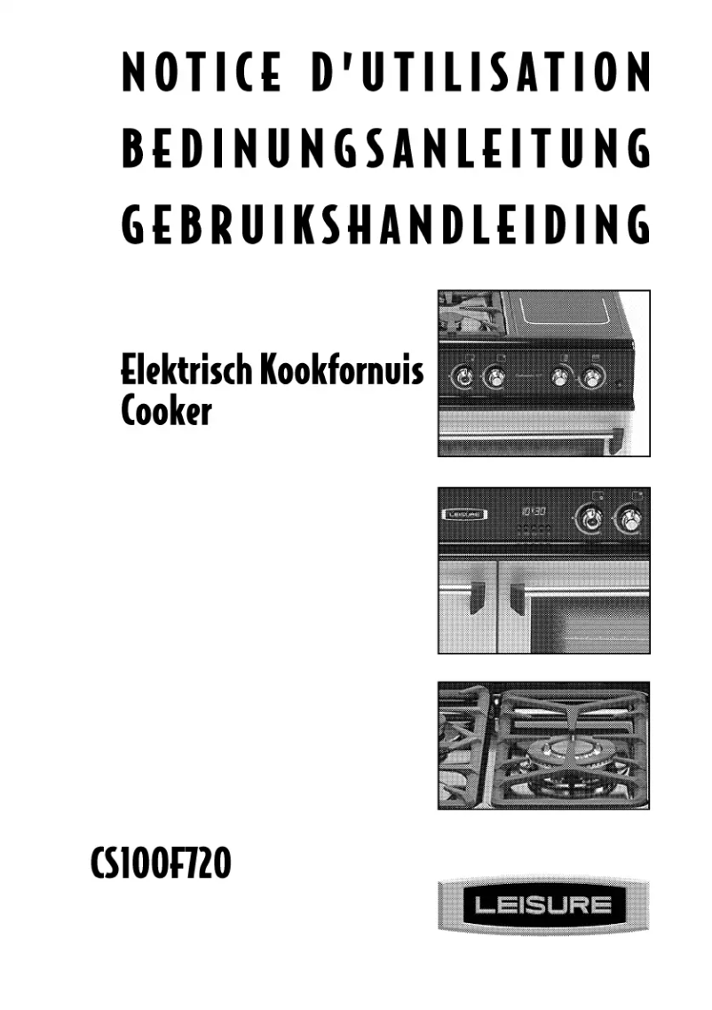 Page 1 de la notice Manuel utilisateur Leisure Cuisinemaster CS100F720