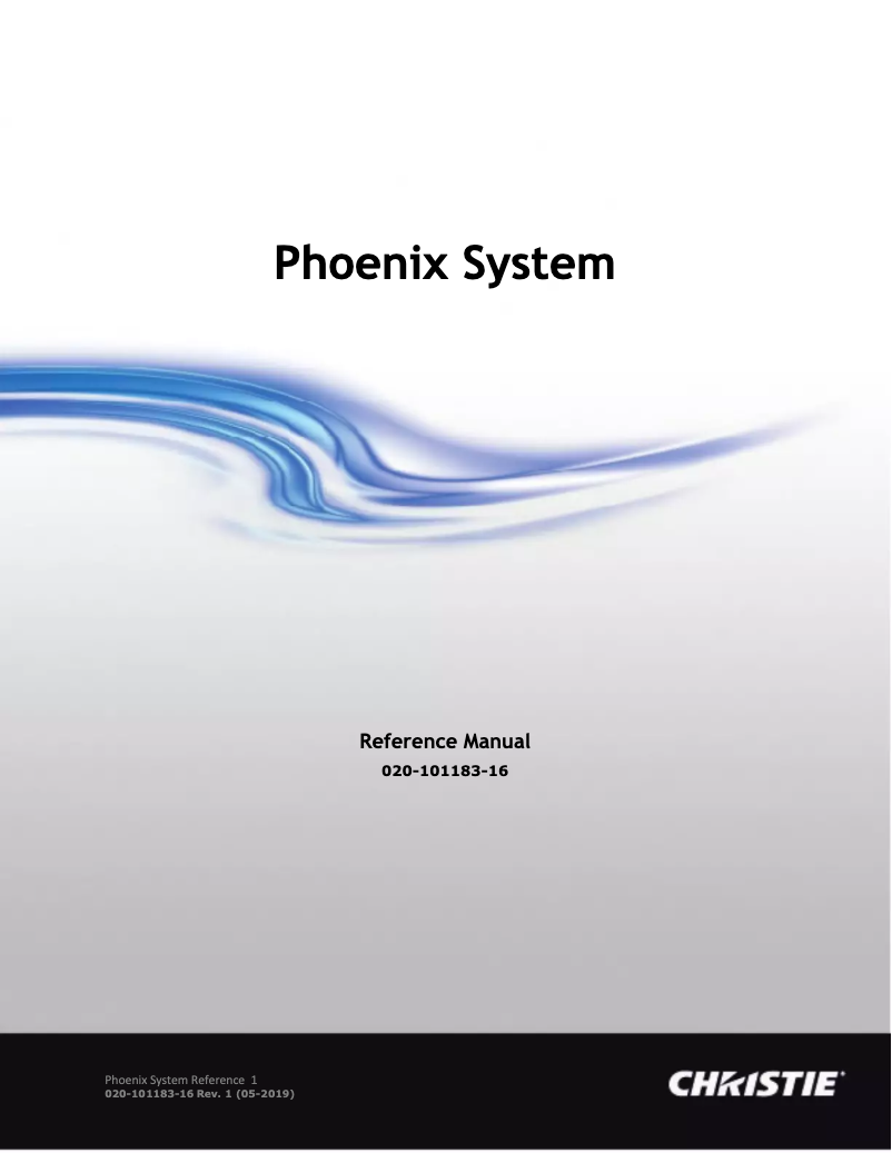 Página 1 del manual Manual de usuario Christie Phoenix EP