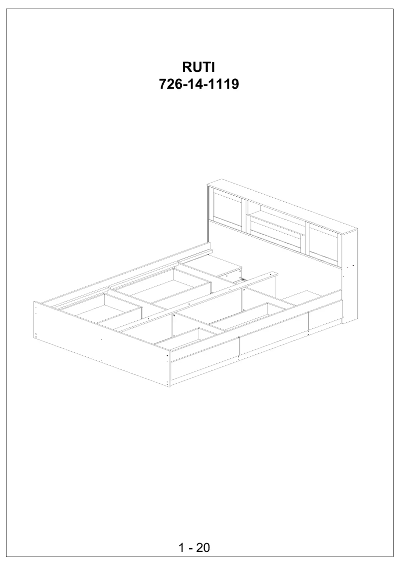 Page 1 de la notice Manuel utilisateur JYSK Ruti (136x190)