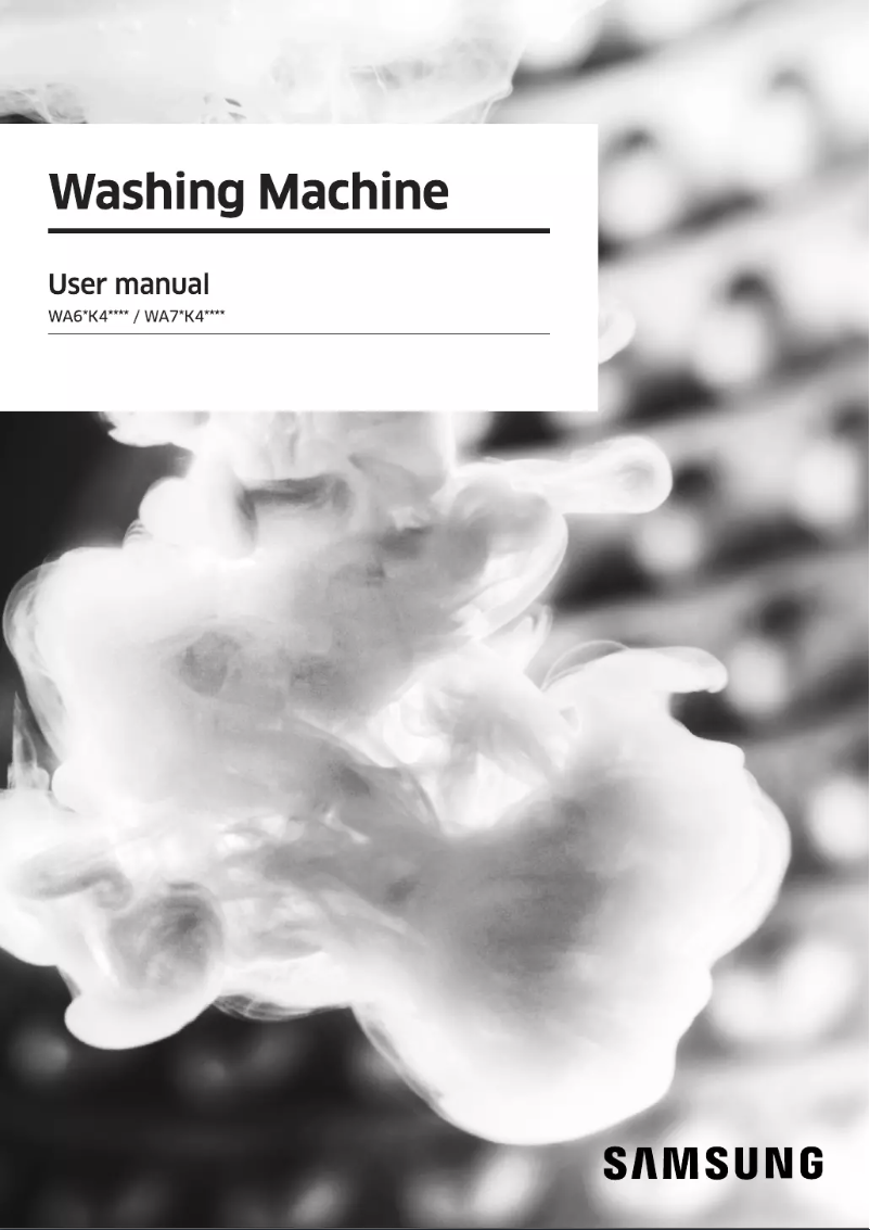 Page 1 de la notice Manuel utilisateur Samsung WA70K4020HL