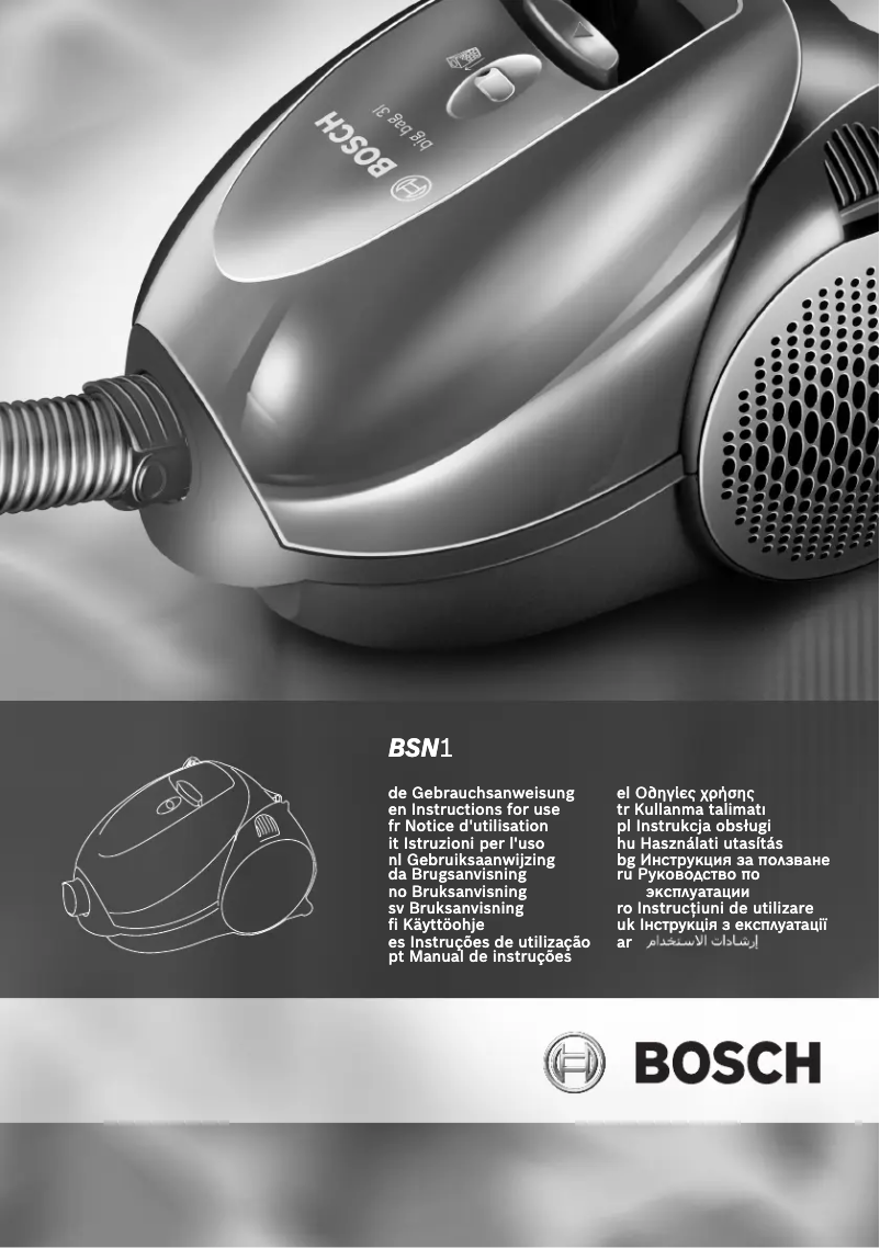 Page n°1 - Manuel utilisateur Bosch BSN1900