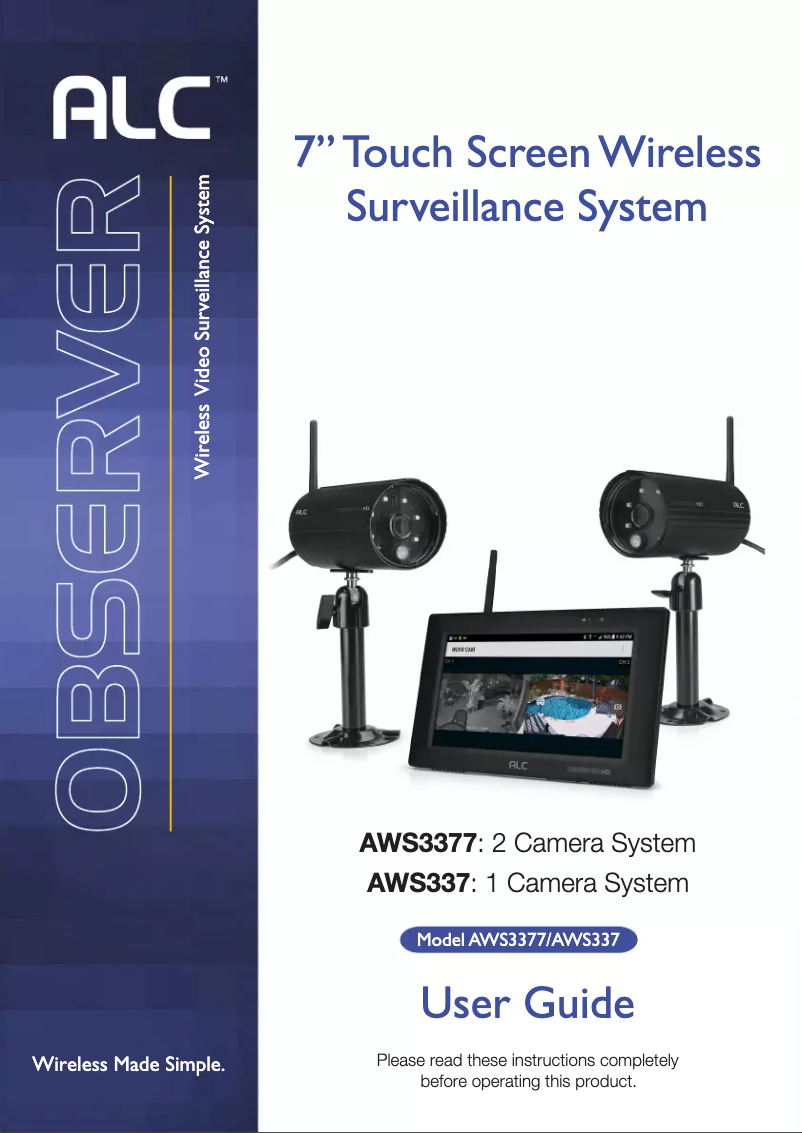 Page 1 de la notice Manuel utilisateur ALC AWS3377