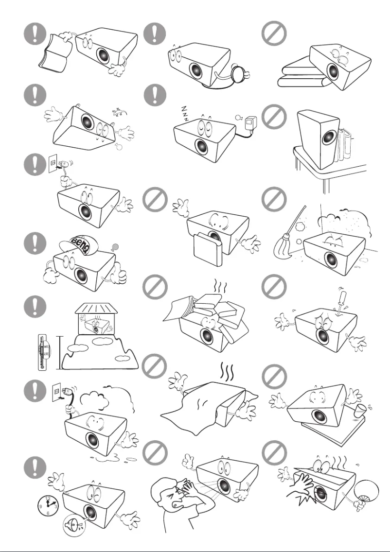 Page n°1 - Guide de démarrage rapide BenQ EW600