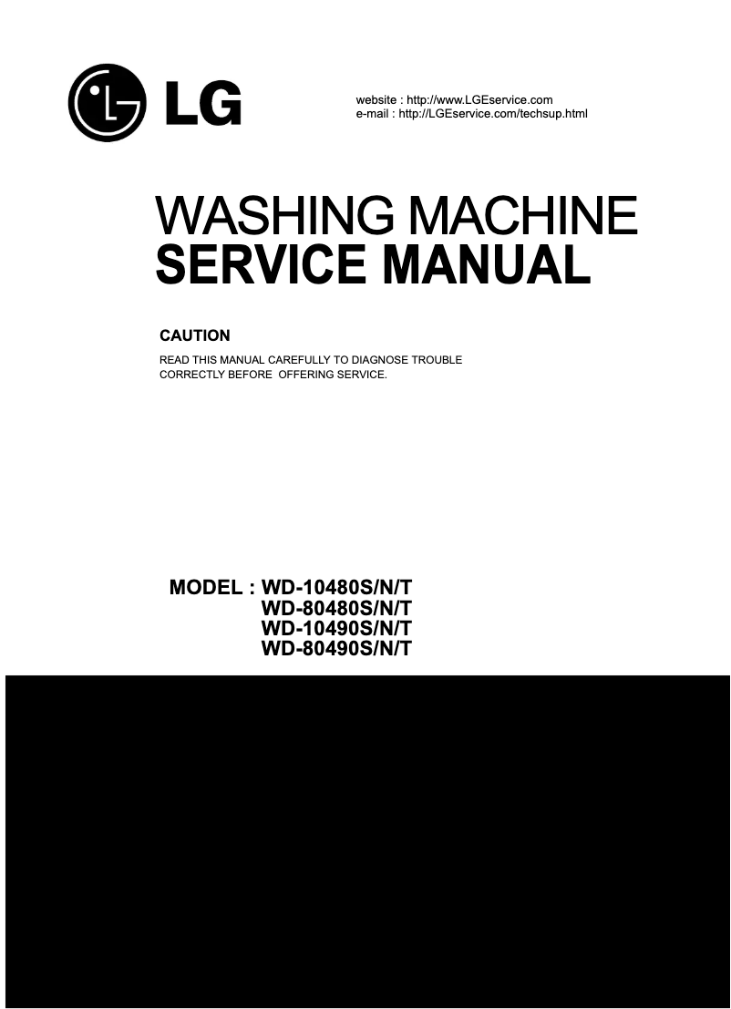 Page n°1 - Manuel utilisateur LG WD-12480N