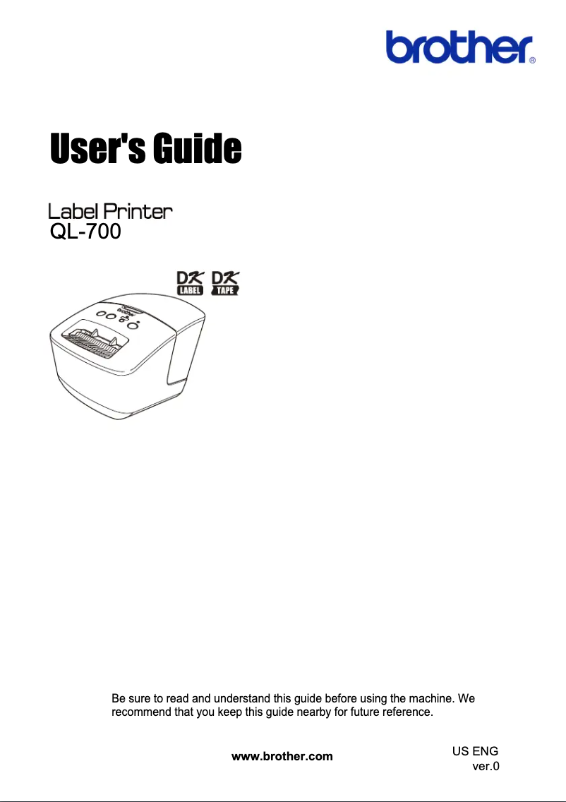 Page n°1 - Manuel utilisateur Brother QL-710